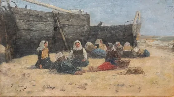 Femmes de pêcheurs au repos — Eugène Boudin