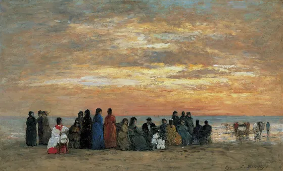 Figures à la plage de Trouville