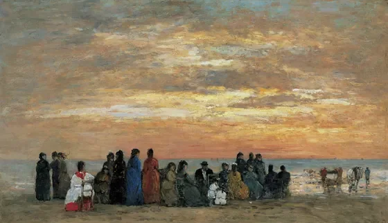 Figures à la plage de Trouville