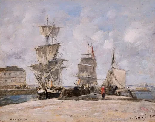 Port de Honfleur — Eugène Boudin