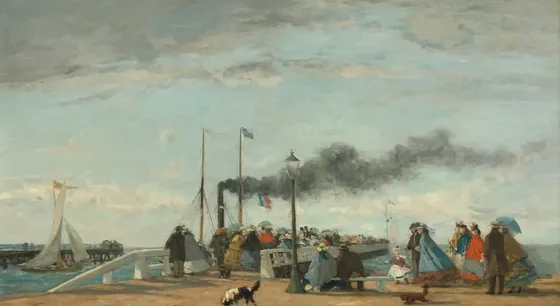 Jetty and Wharf at Trouville