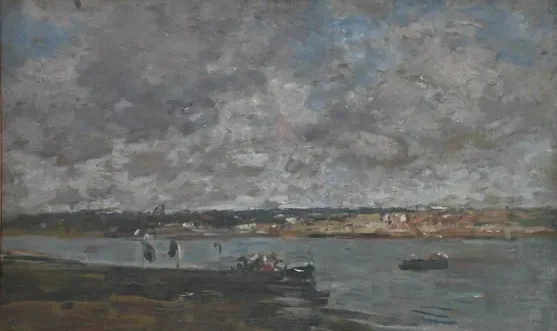 L'Embouchure de la Touques — Eugène Boudin
