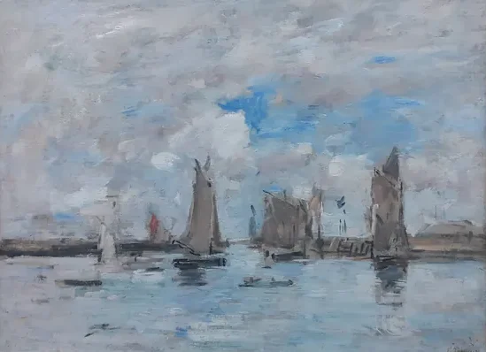 L'Entrée du port de Trouville