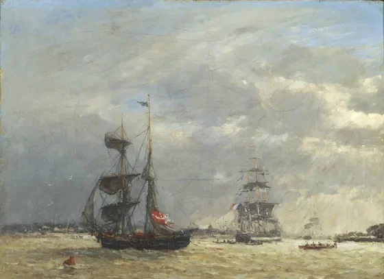 L'Escaut par temps orageux