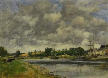 L'estuaire de la Somme à Saint-Valéry-sur-Somme — Eugène Boudin