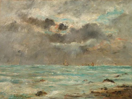 La côte à Trouville