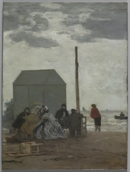 La plage à Deauville