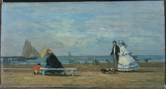 La plage à Trouville