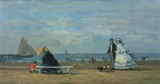 La plage à Trouville