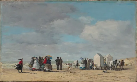 La plage à Trouville