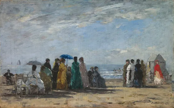 La plage à Trouville