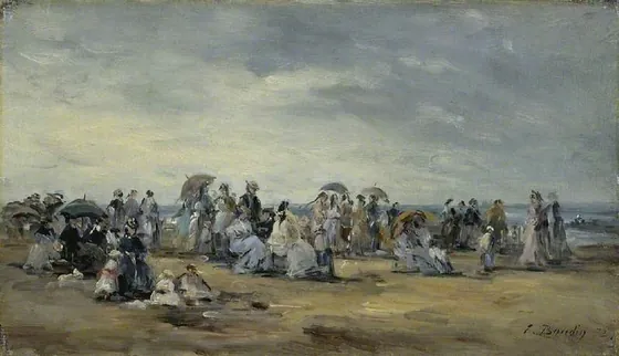 La plage à Trouville