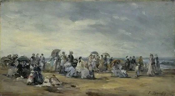 La plage à Trouville