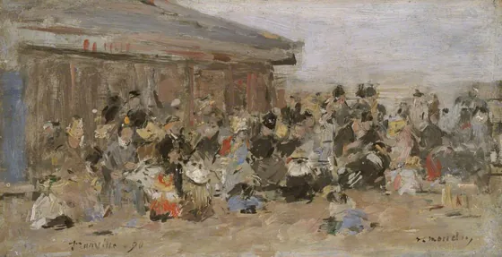 La plage á Trouville