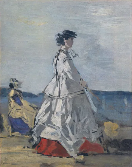 La princesse Pauline de Metternich sur la plage