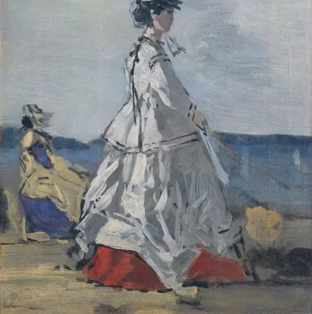La princesse Pauline de Metternich sur la plage