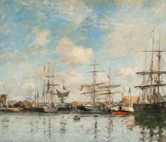 Le Bassin du Port de Gravelines — Eugène Boudin