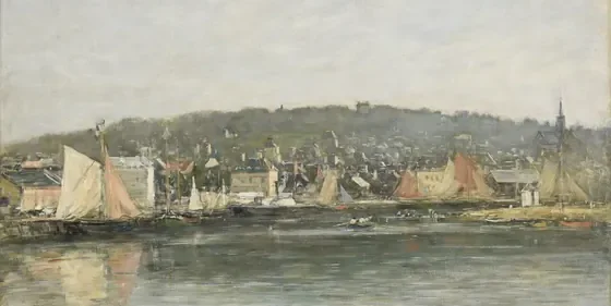 Le port de Trouville le matin