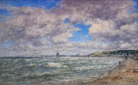 Le Rivage de Deauville — Eugène Boudin