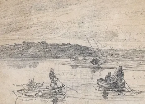 Marine dans l'estuaire — Eugène Boudin