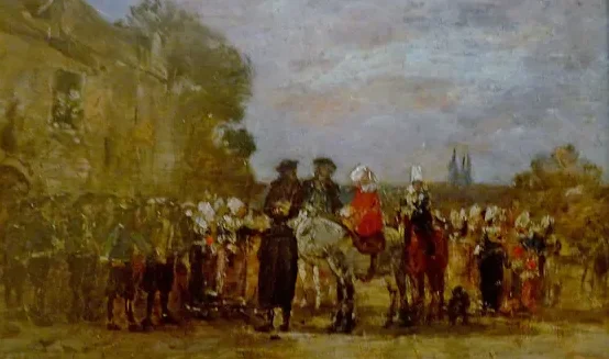 Noces à Quimper — Eugène Boudin
