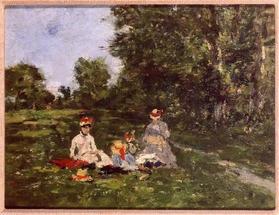 Paysage avec personnages