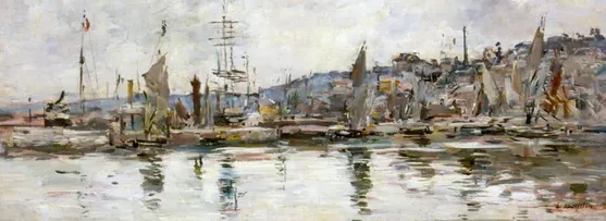 Port de Honfleur — Eugène Boudin