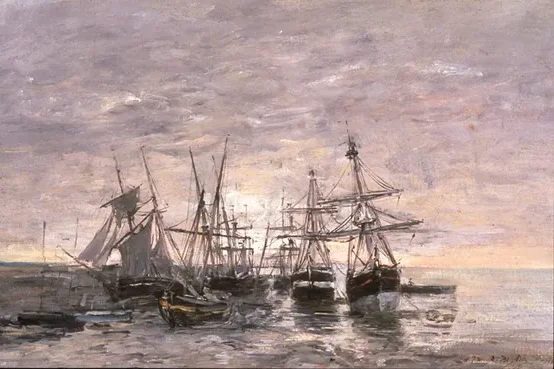 Portrieux - Marée basse — Eugène Boudin