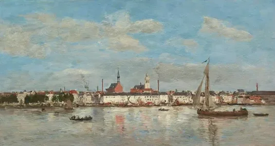 Quai à Anvers — Eugène Boudin