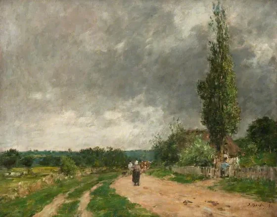 Route de Deauville — Eugène Boudin