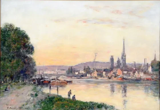 Rouen, vue prise du Cours-la-Reine