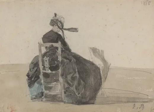 Seated Lady in Black, Trouville