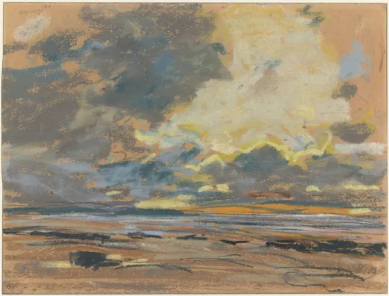 Soleil couchant ou ciel d'orage
