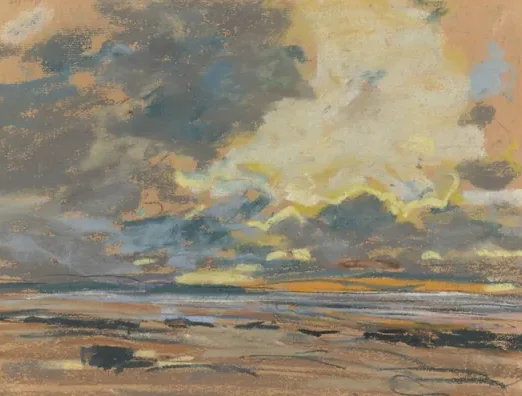 Soleil couchant ou ciel d'orage