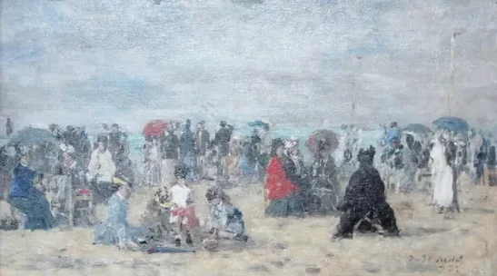 Sur la plage de Trouville