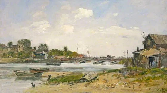 The Bridge over the Touques at Deauville