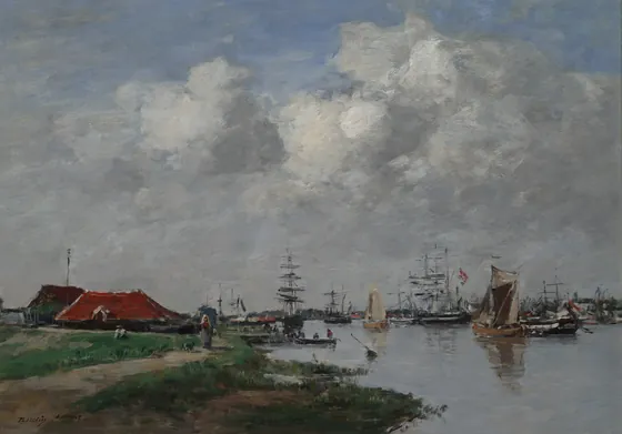 The Escaut River in Antwerp