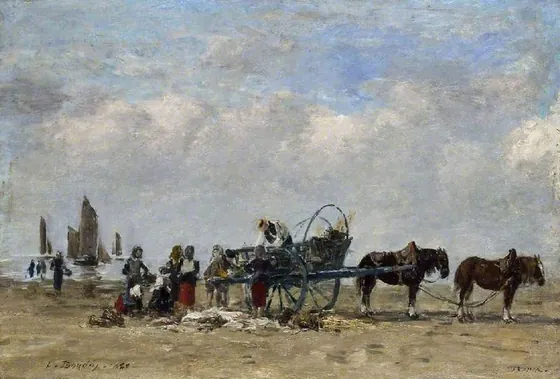The fish-cart, Berck
