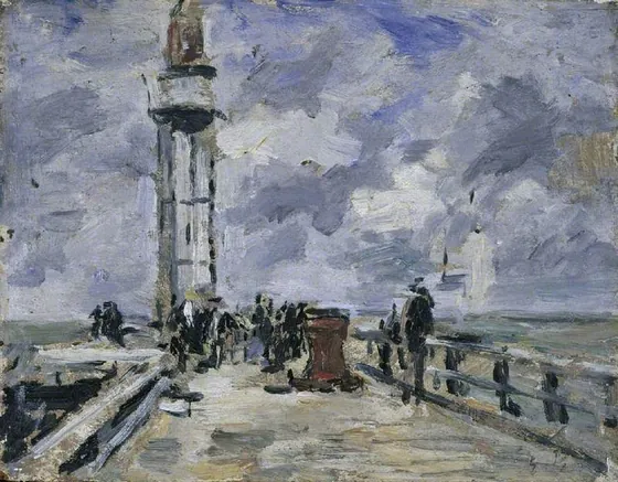 The jetty and lighthouse at Honfleur