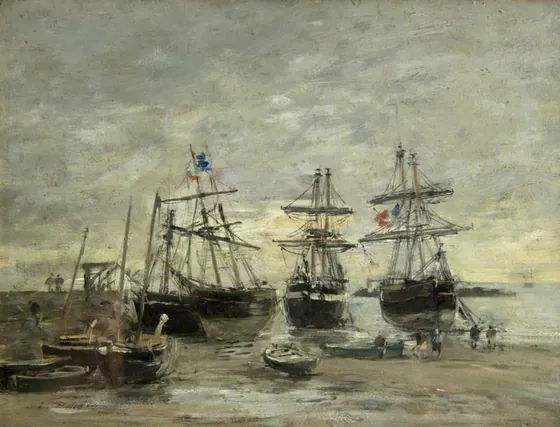 The Port of Portrieux at Low Tide