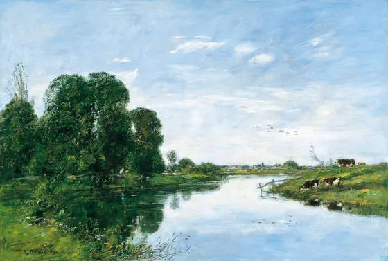 The River Touques at Saint-Arnoult