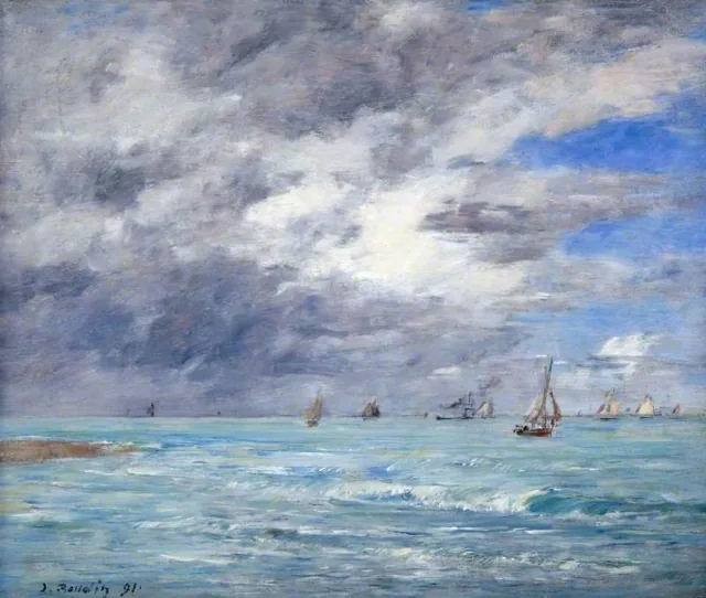 Le Rivage à Deauville, Eugène Boudin