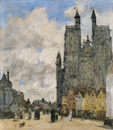 The Square of the Church of Saint Vulfran in Abbeville