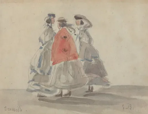 Three Women at Trouville