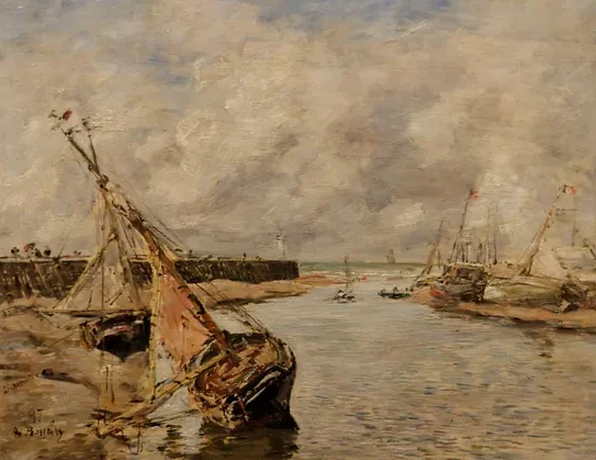 Trouville-Deauville – Marée basse — Eugène Boudin