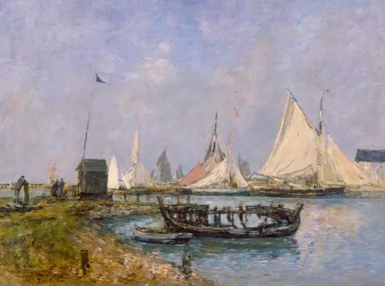 Trouville - Entrance of the port