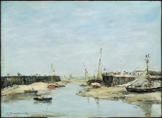 Trouville Les Jetees a Maree Basse