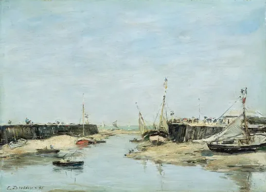 Trouville Les Jetees a Maree Basse