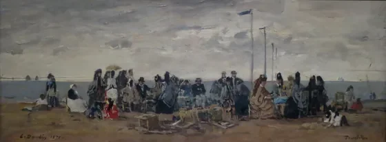 Trouville. Scène de plage