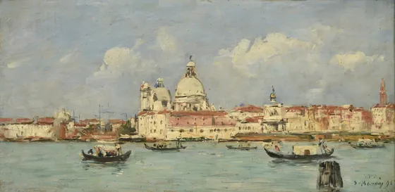 Venise. La douane et Notre-Dame-de-la-Salute